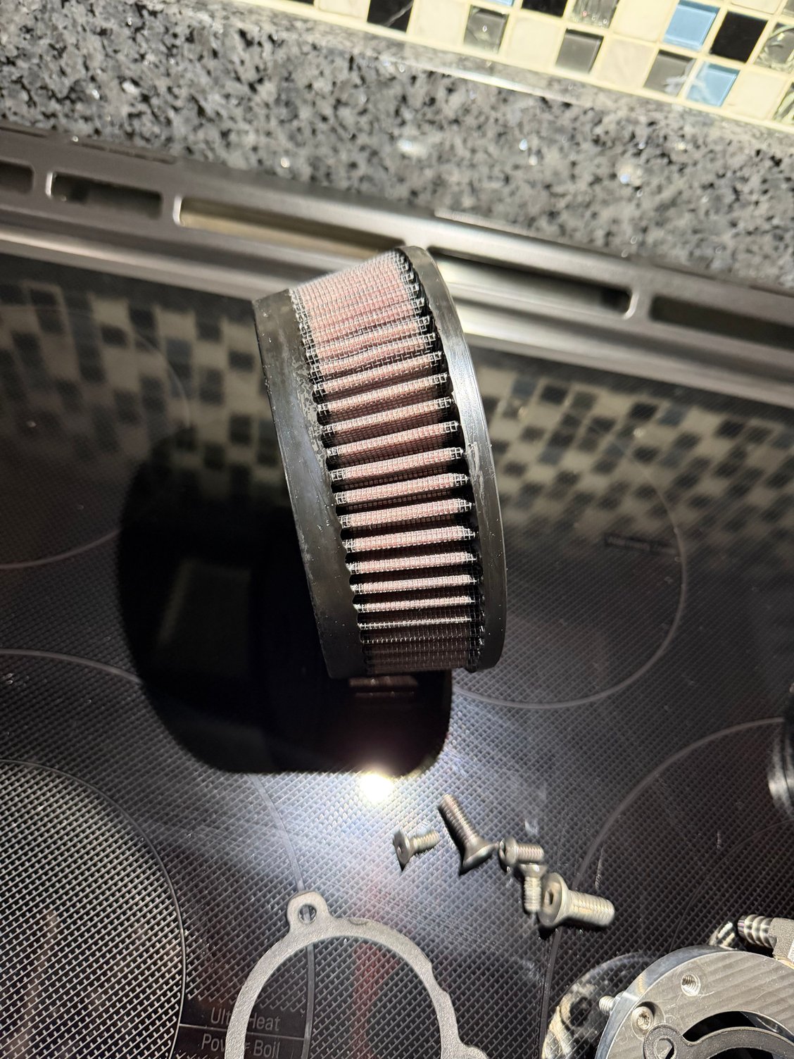 , Moto: Filtre &agrave; air Hoffman Design pour 23,5 +