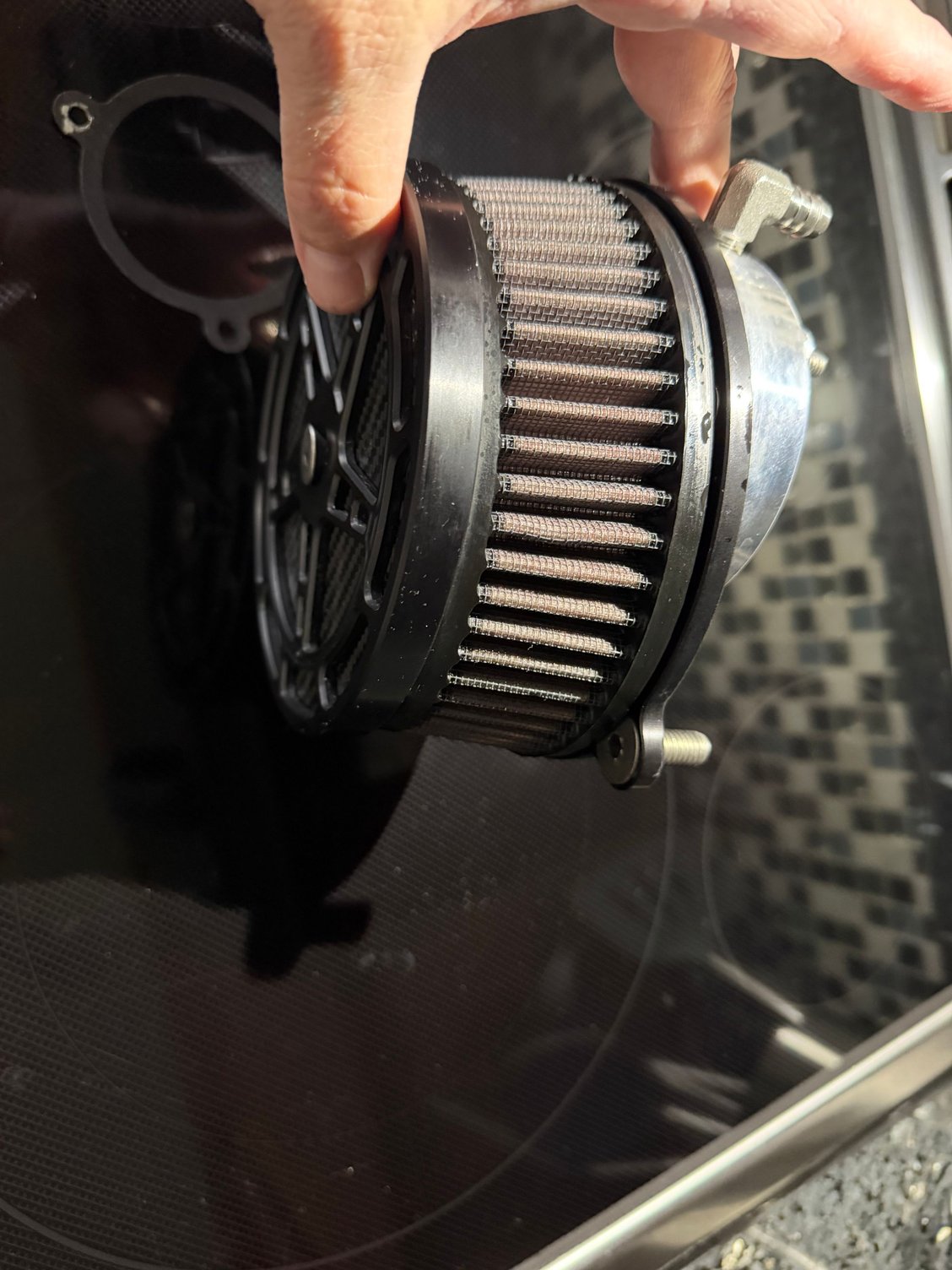 , Moto: Filtre &agrave; air Hoffman Design pour 23,5 +